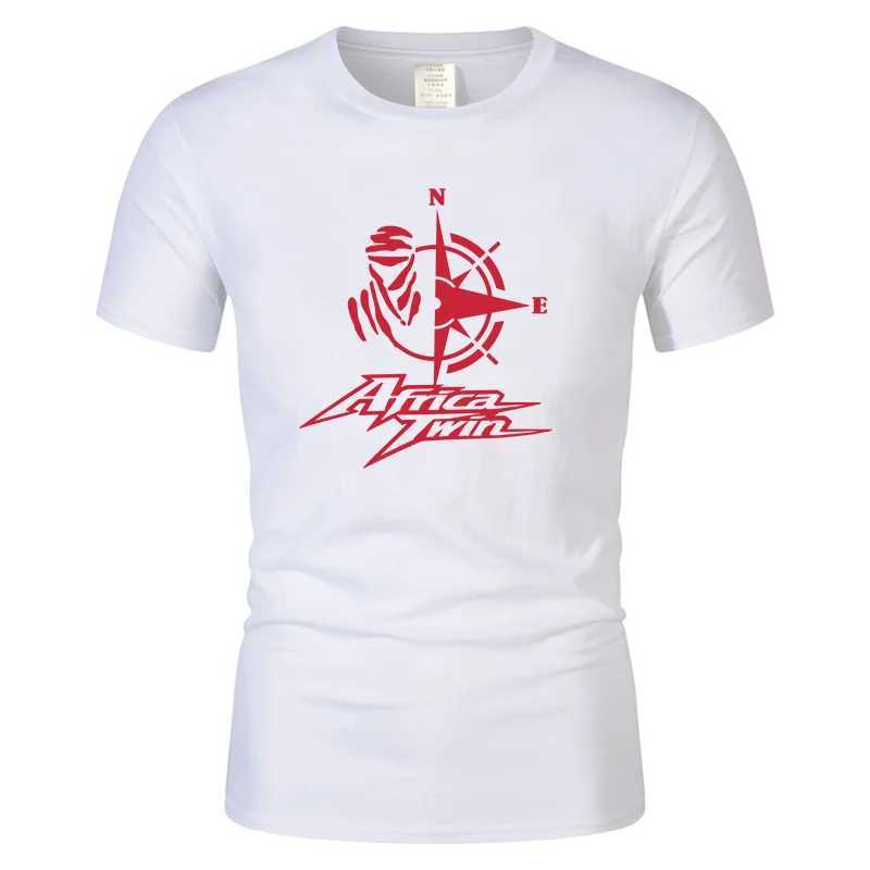 Africa Twin Men Motorcycle T-shirt Cotton Tops Fashion Harajuku Short Sleeve T Shirts Mens Casual Summer Oversized Vintage TeesXJ250117