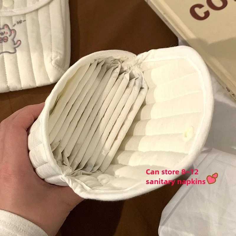 Cute Sanitary Napkins Menstruation Towel Storage Bag Portable Mini Student Tampon Monthly Bag Storage Bag Wipes StorageXJ250117