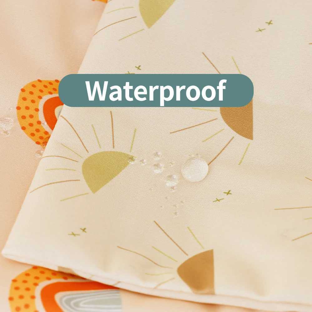 Elinfant 2PCS Washable Beach Pool Gym Bags For Swimsuits Wet Clothes Waterproof Cloth Diaper Bag Wet Dry BagXJ250117