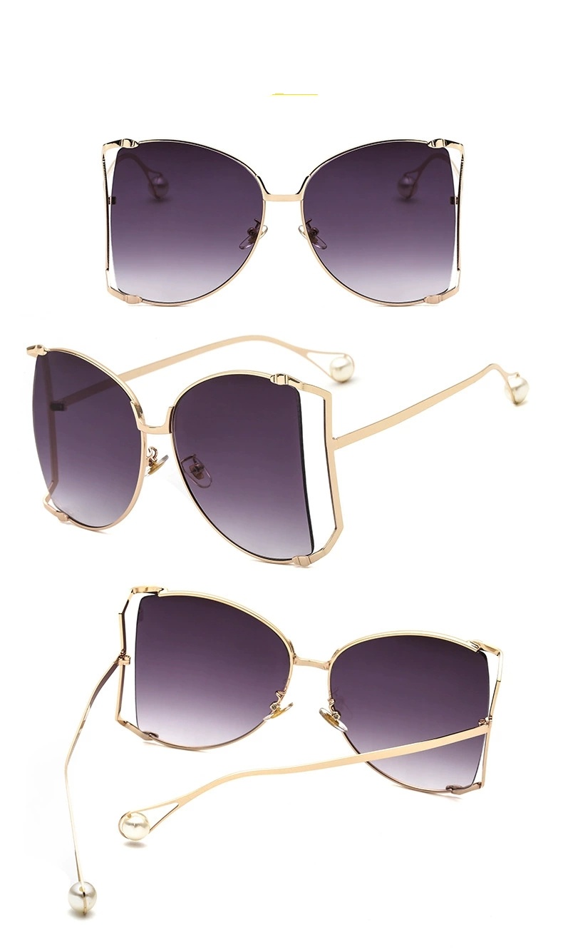 Designer Sunglasses For Women Men New Round Moodel Sun Glasses Fashion Classic Sunglass Luxury Polarized Pilot PC Frame Oversized UV400 Eyewear
