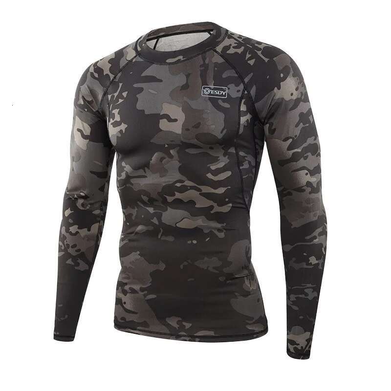 Ddmytiger China Domestic Men GYM Suits Compression Sports Fiess Sets Workout Exercise Jogging Hiking Top Long Tee Shirt Running Tights Tracksuit A Ddm