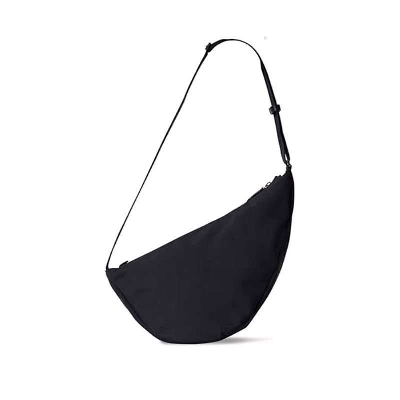 Unisex Nylon Canvas Banana Casual Underarm Half Moon Messenger Bag