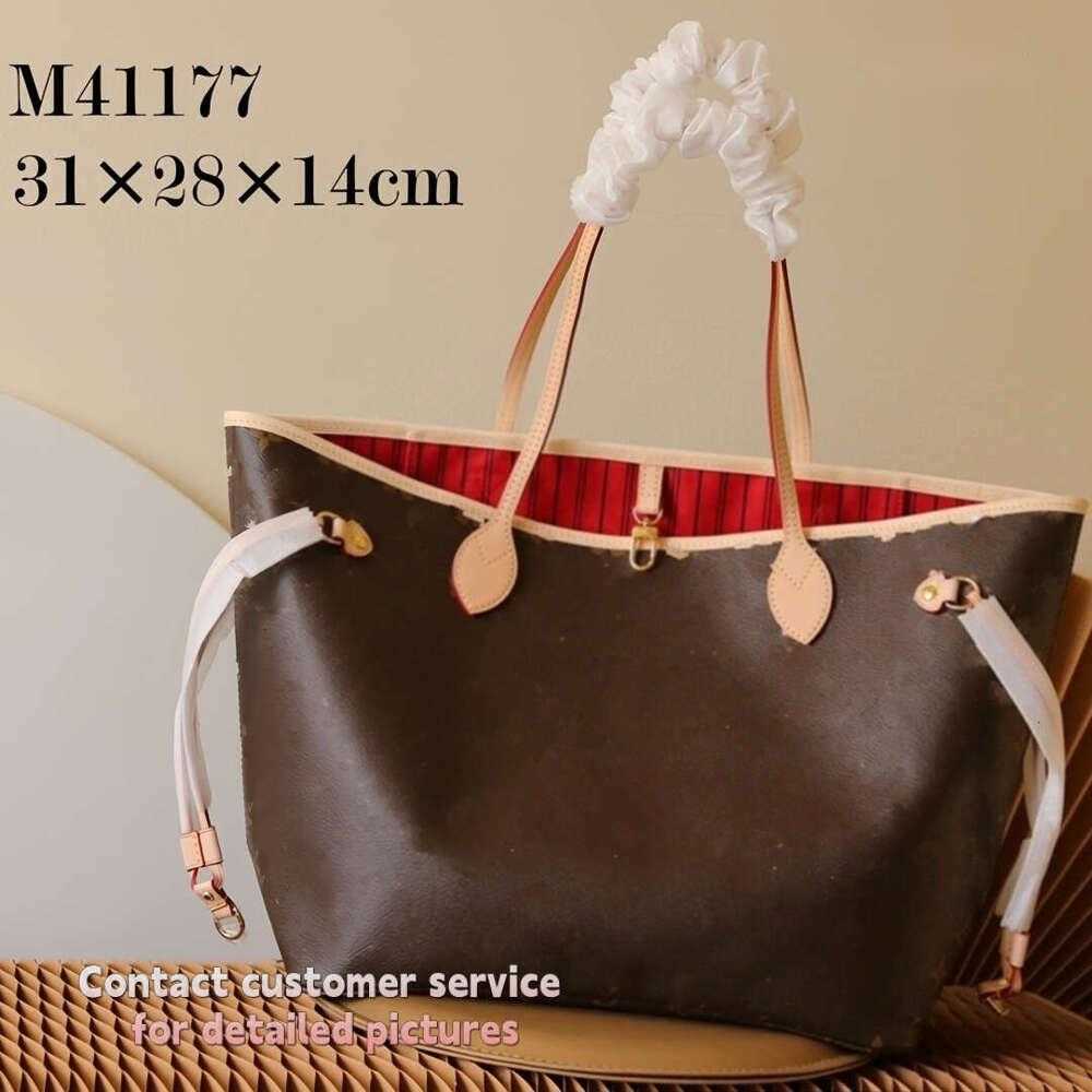 Designer Bag Never Fulls Bag Tote Bag Designer Shoulder Bag Neverful MM Leather Womens Large Luxury Handbag With Mini Purse Classic Flower Checked Bag 5e7