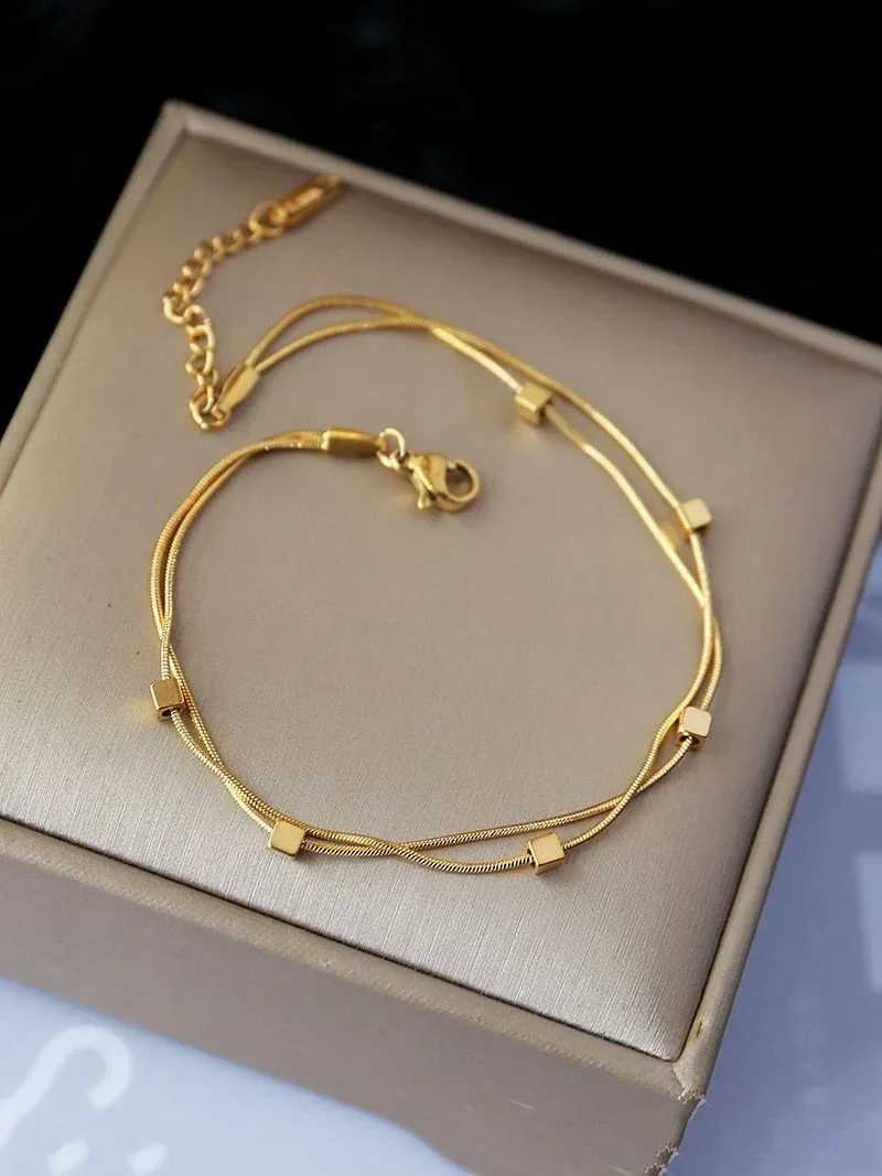 18k Gold Shiny Zircon Flower Bracelet for Women Girl Korean Temperament Exquisite Jewelry Gifts 925 Sterling Silver PlatedXJ250117