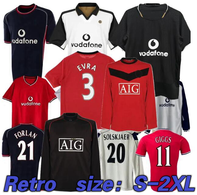 Retro 1998 99 2000 02 03 04 05 06 07 08 09 2010 11 12 13 14 RonaldO retro soccer jerseys classic GigGs football shirt S-XXL