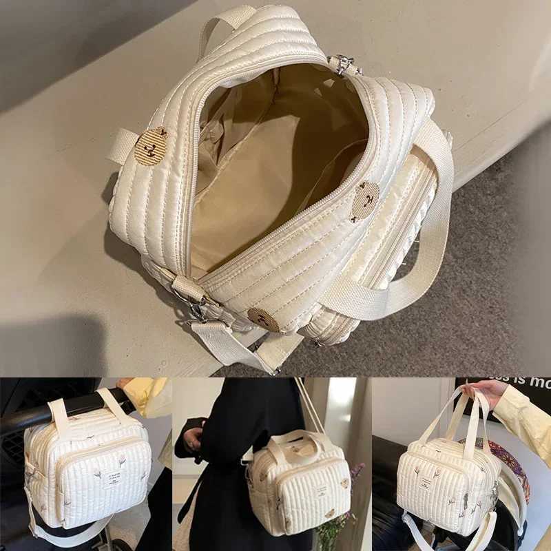 Korea Mommy Bag Baby Stroller Nappy Bag Baby Diaper Organizer Portable Tote Bags Materni Multi-function Travel Messenger BagsXJ250117