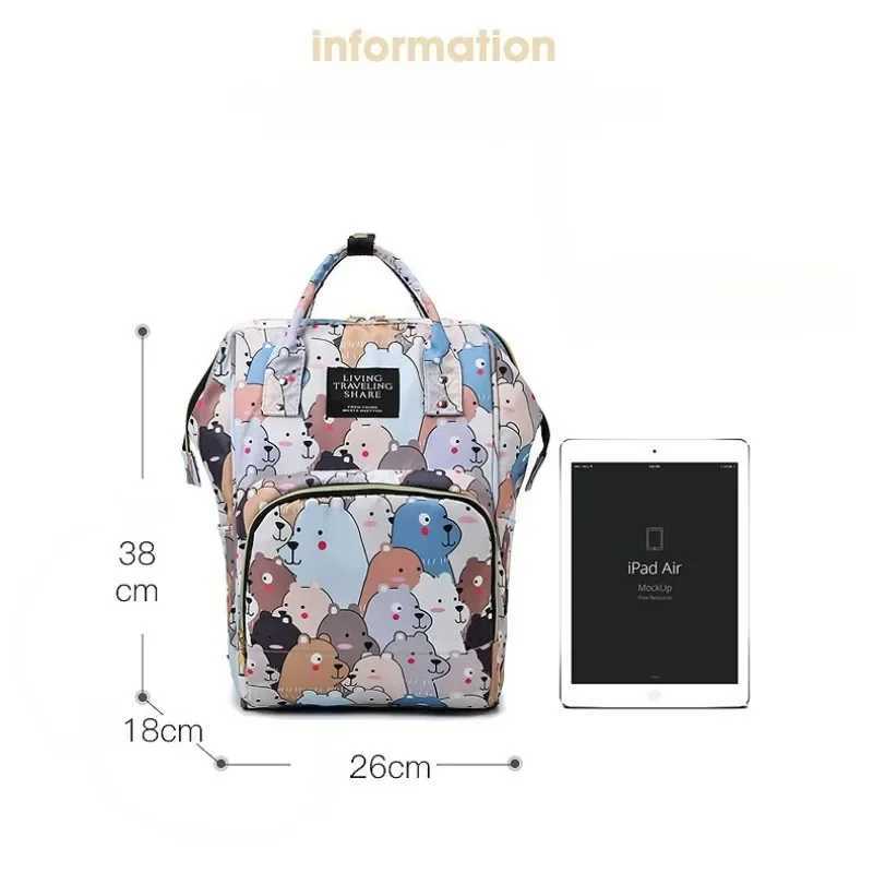 Fashion Nappy Backpack Bag Mummy Large Capaci Bag Mom Baby Multi-Function Waterproof Outdoor Travel Diaper Bags for Baby CareXJ250117