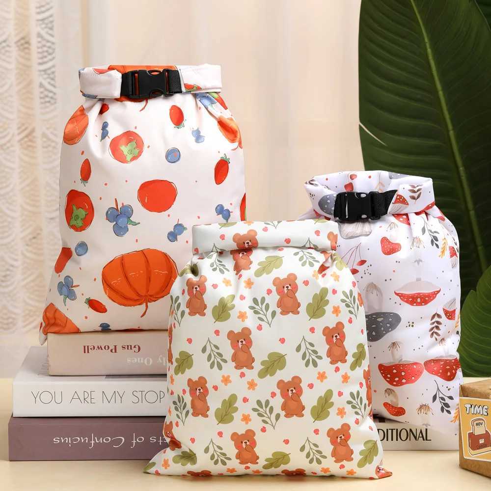 1pc Waterproof Wet Storage Bag Swimming Beach Bag For Outdoor Sports Make Up For Travel Storage Bag Baby Diapers Reusable BagsXJ250117