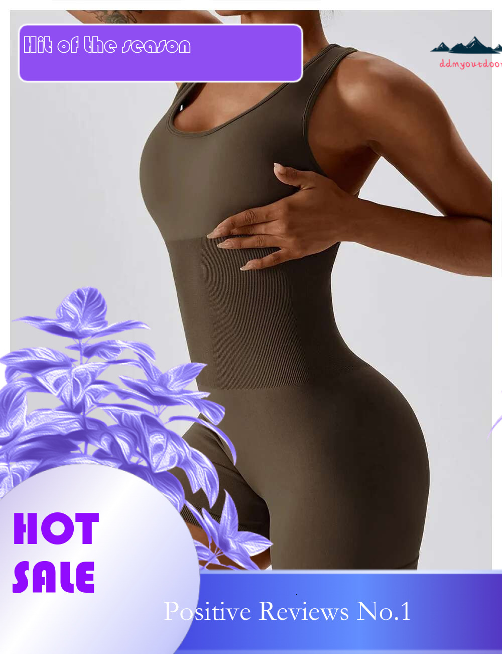 Ddmytiger China Domestic Fiess One Piece Quick Drying Backless Jumpsuit Hip Lifting Sexy Seamless Running Sports Yoga Suit Clothing Ddmytiger