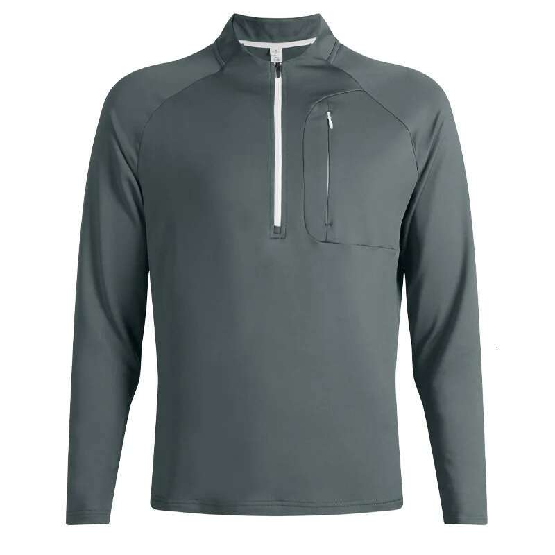 Ddmytiger China Domestic Men Running Sweatshirts Half Zipper Fashion Sports Outdoors Training Shirts Exercise Breathable Bodybuilding Elastic Long Sle