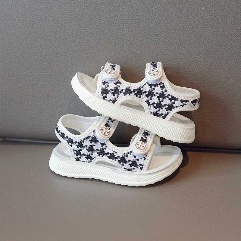 Sandals 2023 Summer New Lightweight Korean Style Large Childrens Sandals Polyamide Sole Online Womens Childrens Beach ShoesY2501167M78