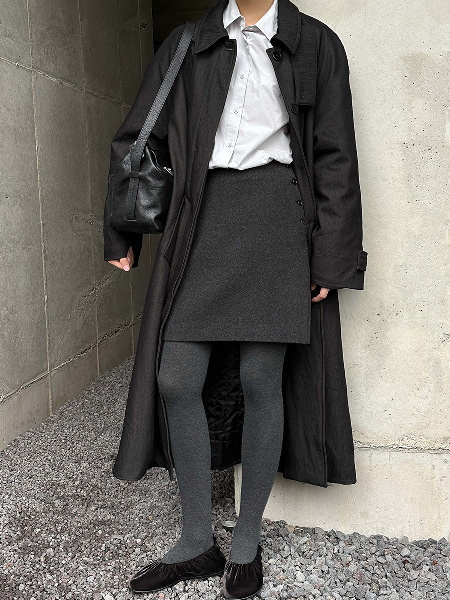 X2120 Slimming skirt New style for winter, crisp and practical plush woolen skirt