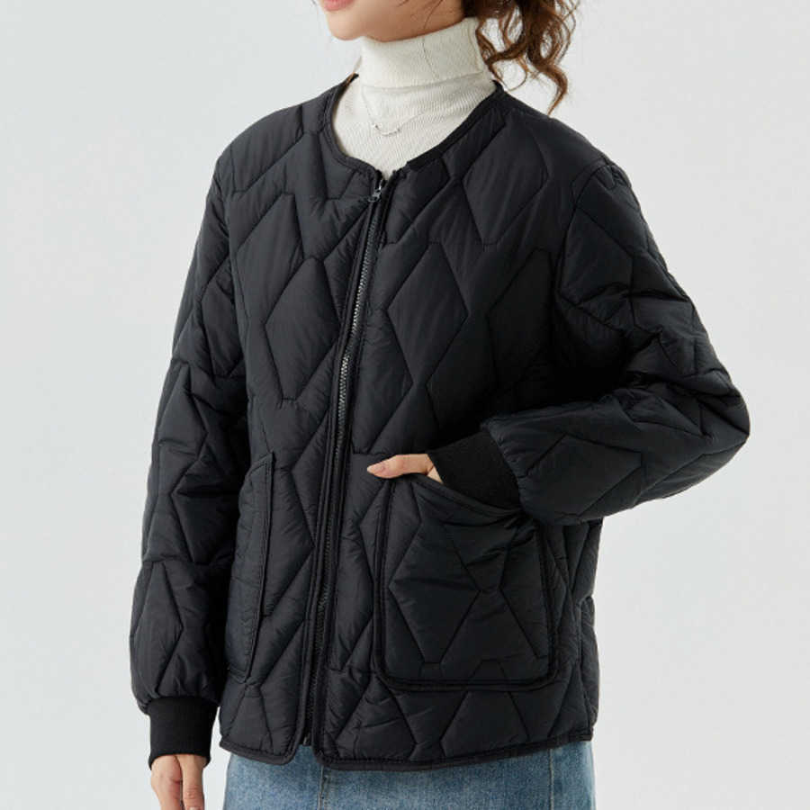 Winter Womens Fat Increase Thickening Plush Zipper Warm Long Sleeve Cotton Jacket Womens Cotton Jacket Women Jackets Coat 241209