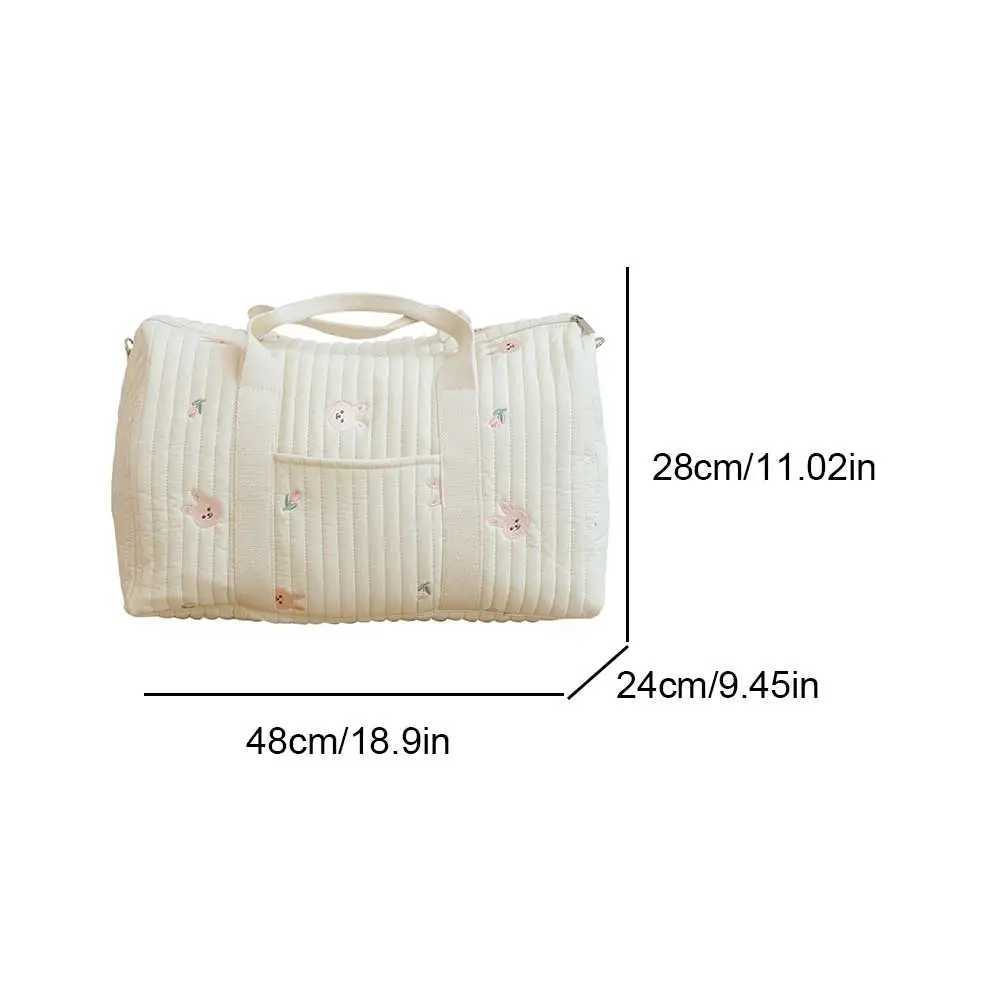 Baby Diaper Bag Embroidered Shoulder Bag Cute Messenger Bag Mom Bag Storage Bag Luggage Tote Bag for TravelXJ250117