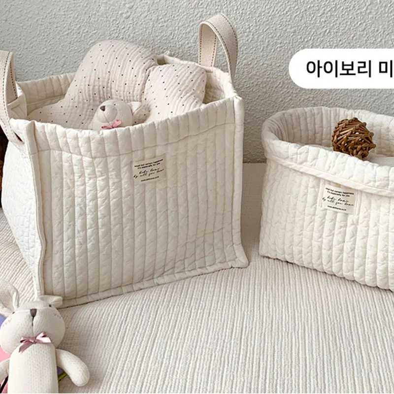 Multi Functionation Large Capaci Solid Toddler Babys Toy Storage Bags Cotton Mommy Newborn Baby Diaper BagsXJ250117