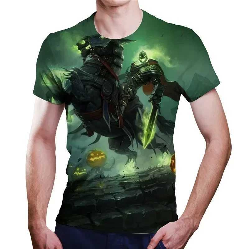 2024 New Mens Heavy Metal Rock 3D Printed T-shirt Summer Casual Fashion Street Hip Hop Oversized Short Sleeve ShirtXJ250117