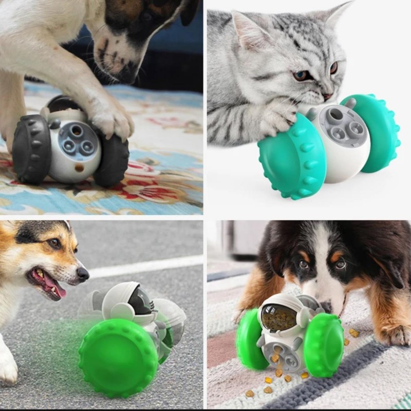 Dog Puzzle Toys Pet Food Interactive Tumbler Slow Feeder Funny Toy Food Treat Dispenser for Pet Dogs Cats Training Dog Supplies