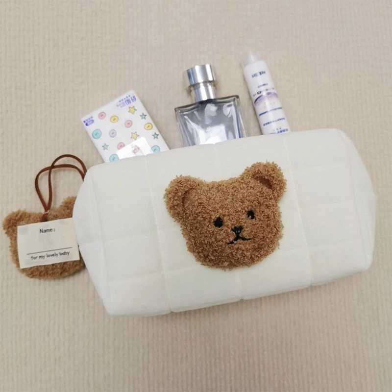 1 Pc Bear Baby Organizer Women Portable Travel Cosmetic Makeup Bag Toiletry Case Coin Purse Storage PouchXJ250117