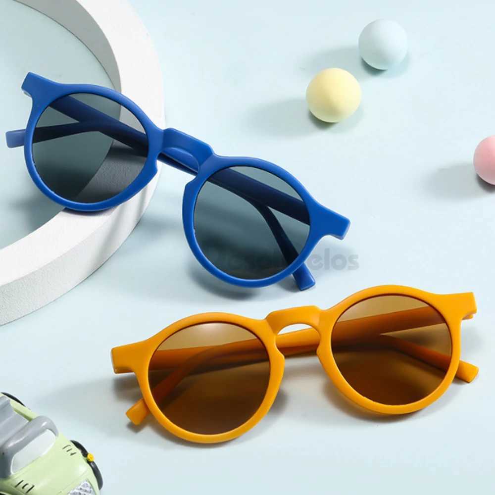 New Arrival Luxury Brand Baby Sunglasses Toddler Children UV400 Round Frame Goggles Outdoor Kids Girls Summer Infant Vintage Eyewear T250116