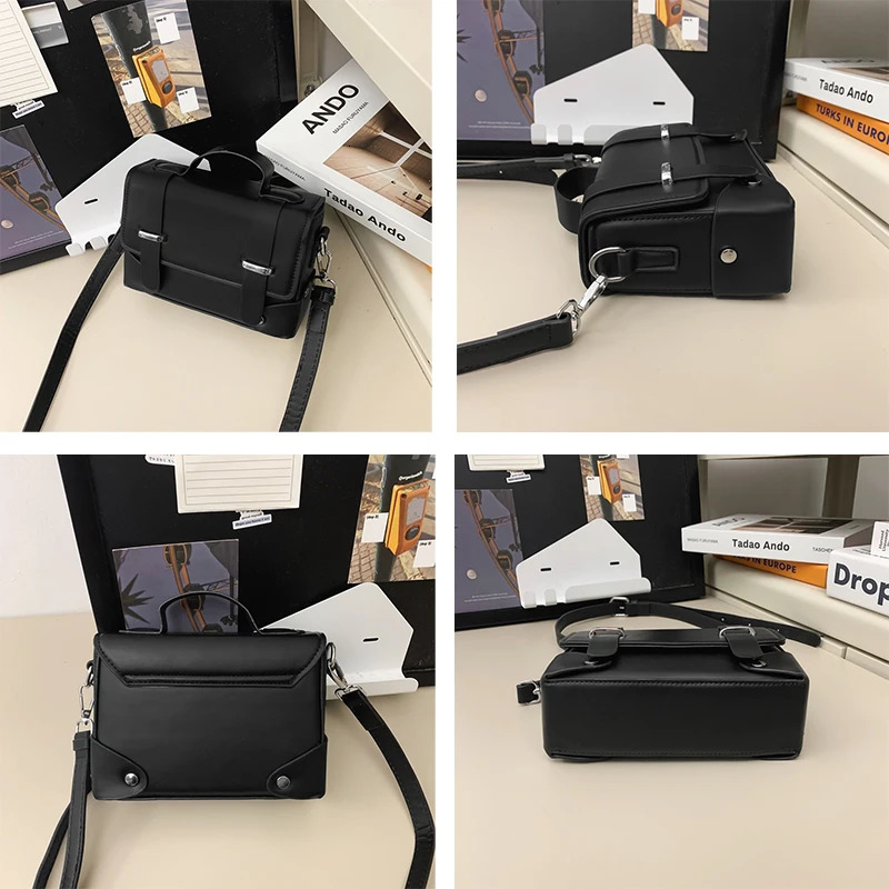 Minimalist Mens Shoulder Fashionable Male PU Leather Crossbody Bags Small Flip hot Style Messenger Bag for Men Handbag 250114