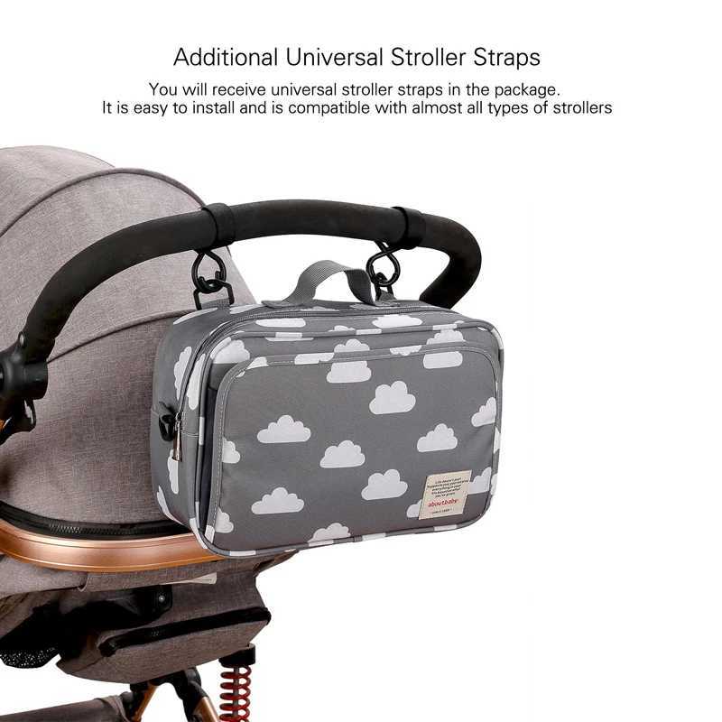 Baby stroller travel portable multifunctional nursing diaper bag polyester waterproof storage bag for mother and childXJ250117