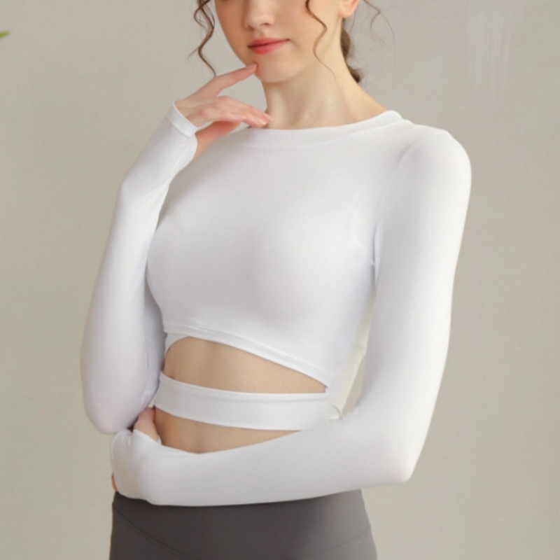 Women's sports shoulder strap yoga suit quick drying casual premium fitness suit worn for slimming and naked feeling breathable top