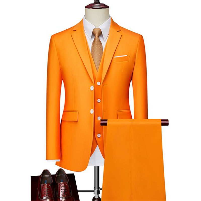 K788 Men's Formal Dress with Gradient Sequins - Colorful Suit Jacket for Stage Shows and Hosting Events