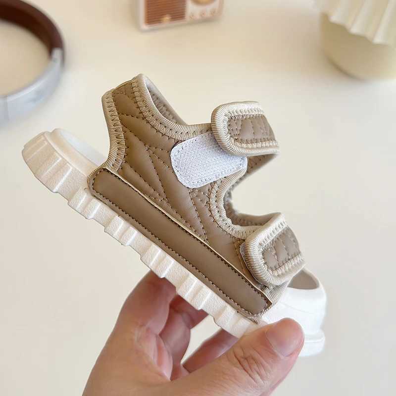 Sandals 2025 Baby Girl Shoes Summer First Walkers Kids Beach Sandals Fashion Boys Sport Shoes Girls Sandals SneakersY250116MG07