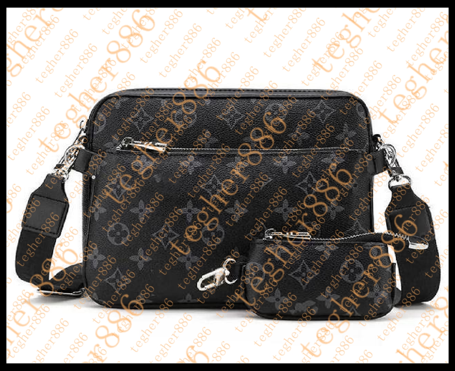 Trio 3IN1 Mens Crossbody Bags Messenger Purse Women Luxurys Designers Bags Gradient Handbag Wallets Bag Card Holder Bag Mens Shoulder bag Handbags