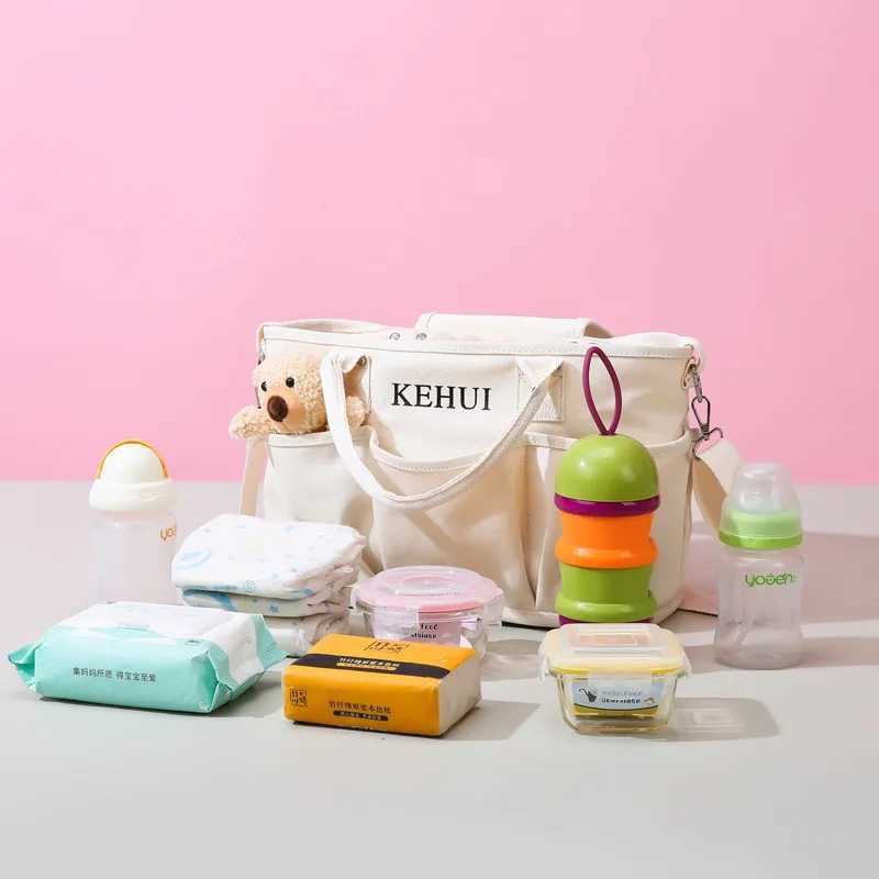 Sle Canvas Tote and Crossbody Diaper Bag Large Capaci Baby Travel Backpack for Formula and DiapersXJ250117