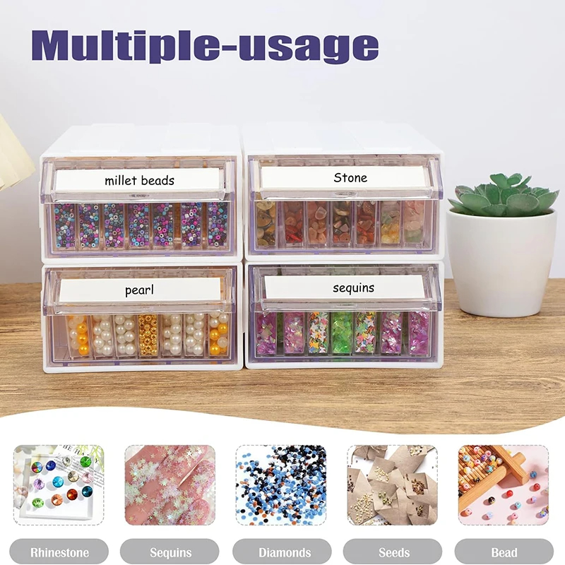DIY Diamond Painting Storage Box Sub-Drill Nail Drawer Type Rice Beads Plastic Storage Box