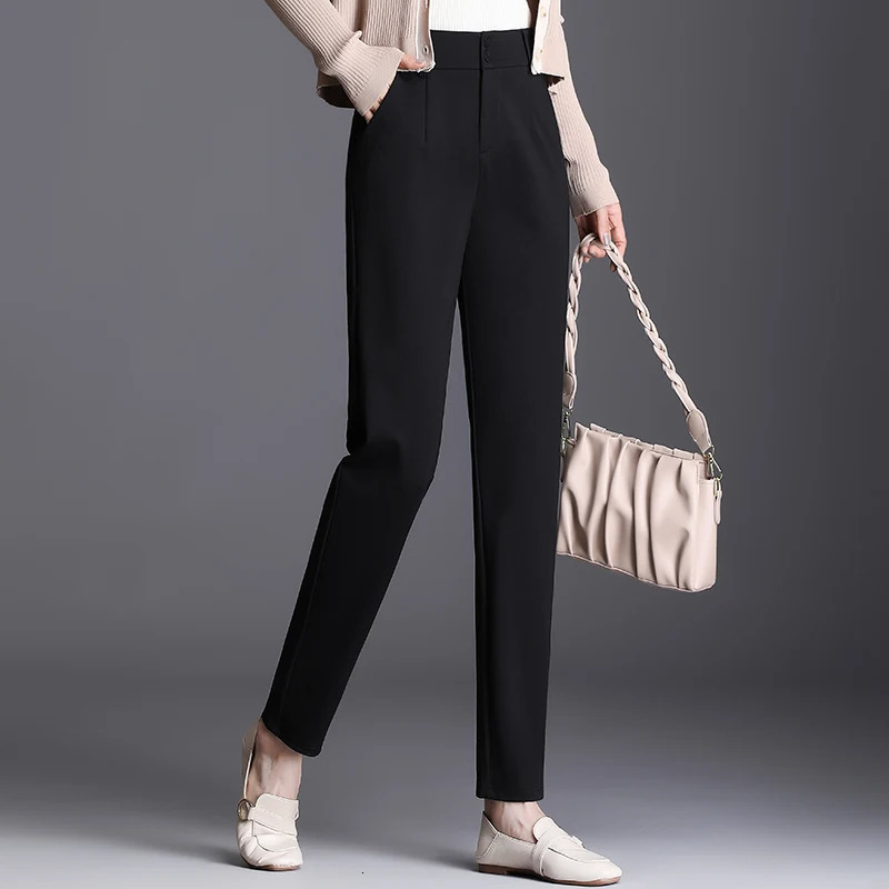 Fashion Casual Versatile Women Pant Solid Color Drop Feeling Womens Pencil Pants Autumn Office Lady Woman Trousers M5XL 250106