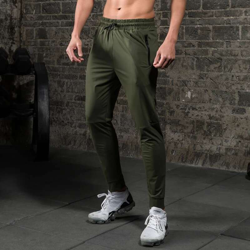 Ddmytiger China Domestic Running Gym Trousers Summer Men Silk Breathable Workout Sports Pocket Training Sweatpants Causal Drawstring Thin Joggers Pant