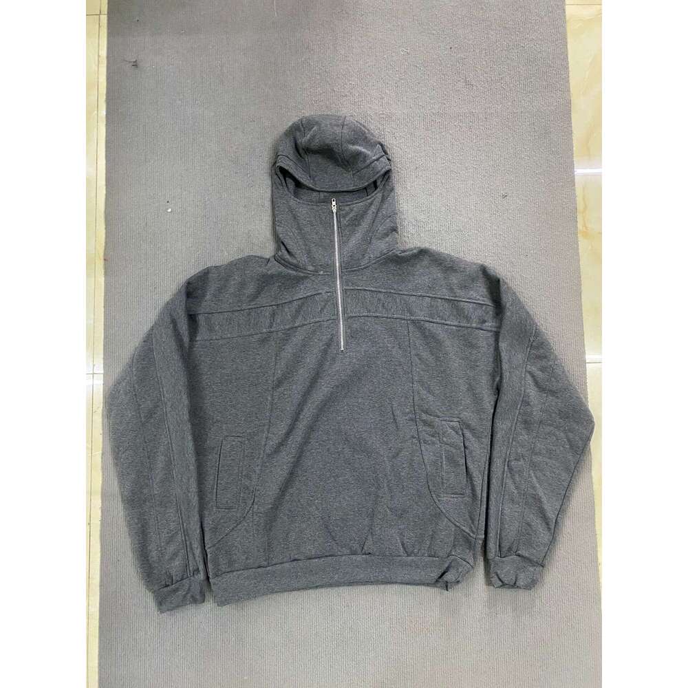 New Shoulder Ninja Full Face Zipper with Eye Hole Hoodie Long Sleeve Men's Style