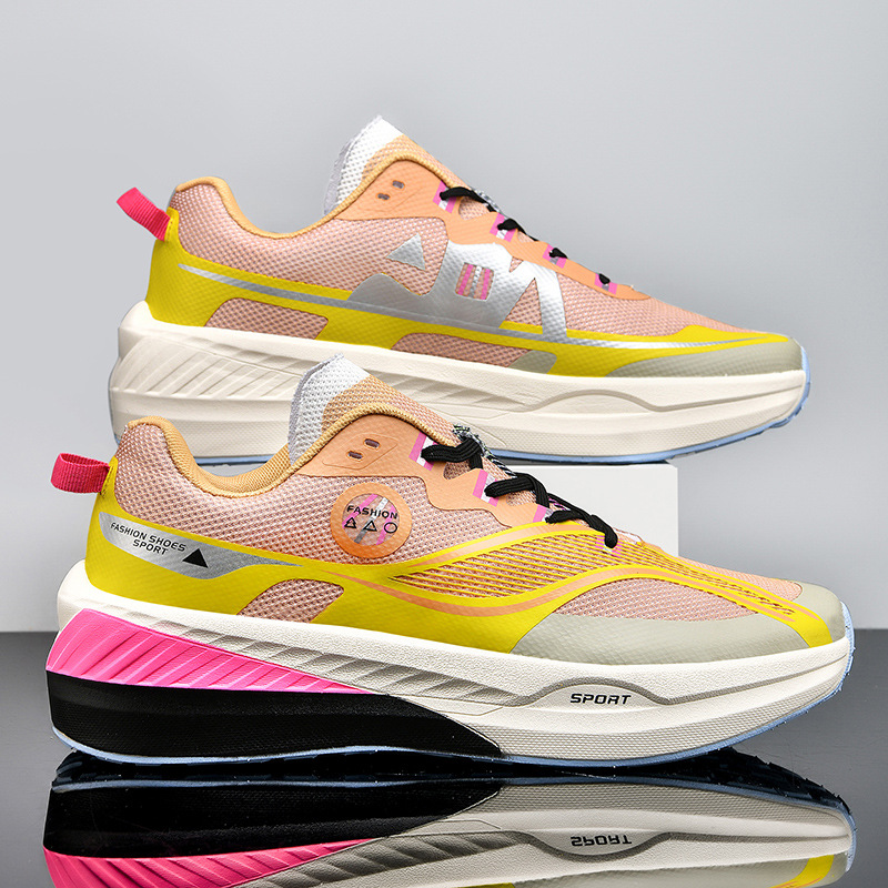Men Women Sports Shoes Thick Sole Fashion Basketball Shoes Running Shoes Shock-absorbing Training Multi Color Free shipping