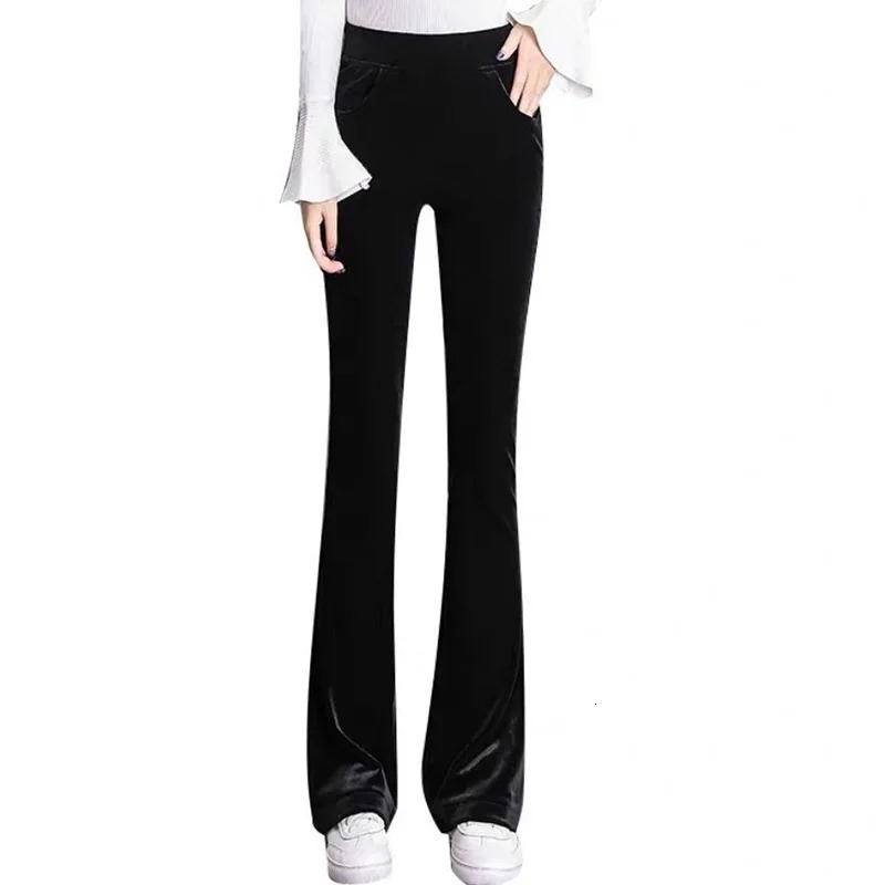 Fashion Loose Elastic High Waist Solid Color Pants Womens Autumn Oversized Office Lady Commute Allmatch Casual 250106