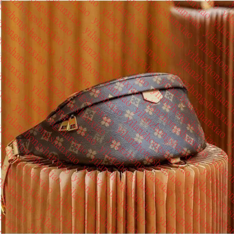 Top Quality Newest style Bumbag Cross Body Designer Shoulder Bag Brown flower Leather Luxury Waist Bags Temperament Fanny Pack Bum Waist pocket