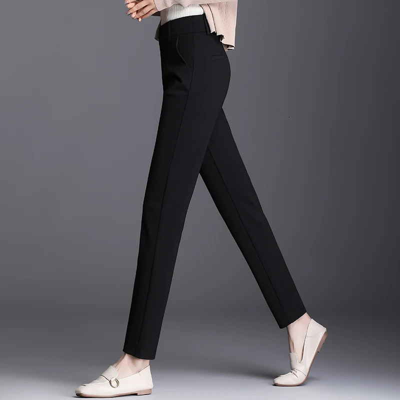 Fashion Casual Versatile Women Pant Solid Color Drop Feeling Womens Pencil Pants Autumn Office Lady Woman Trousers M5XL 250106