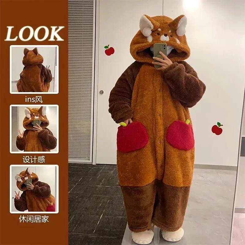 Adult raccoon costumes cartoon pajamas Halloween roleplaying animal 250110