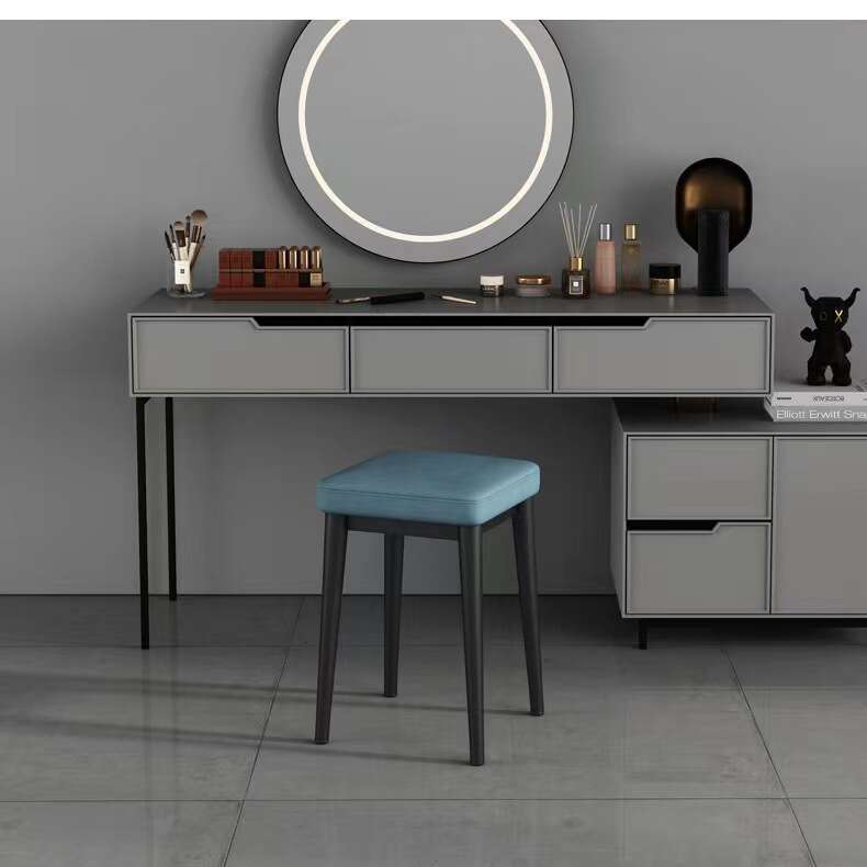 0157 Light for home use, stackable square latex cushion, living room small stool, modern simple and creative dining table round stool