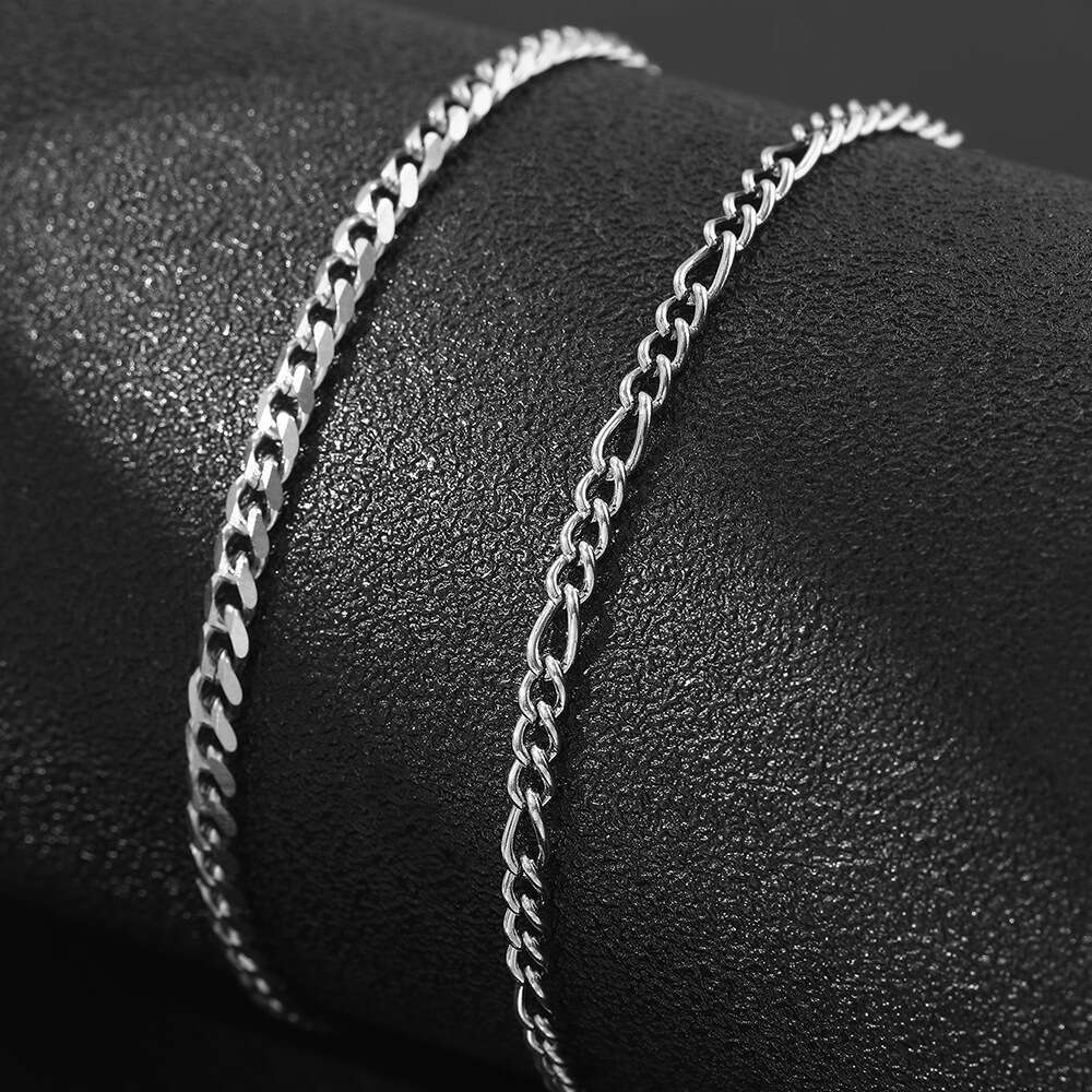 Minimalist fashionable Bohemian ankle with stainless steel personality, nd layered foot chain for accessories