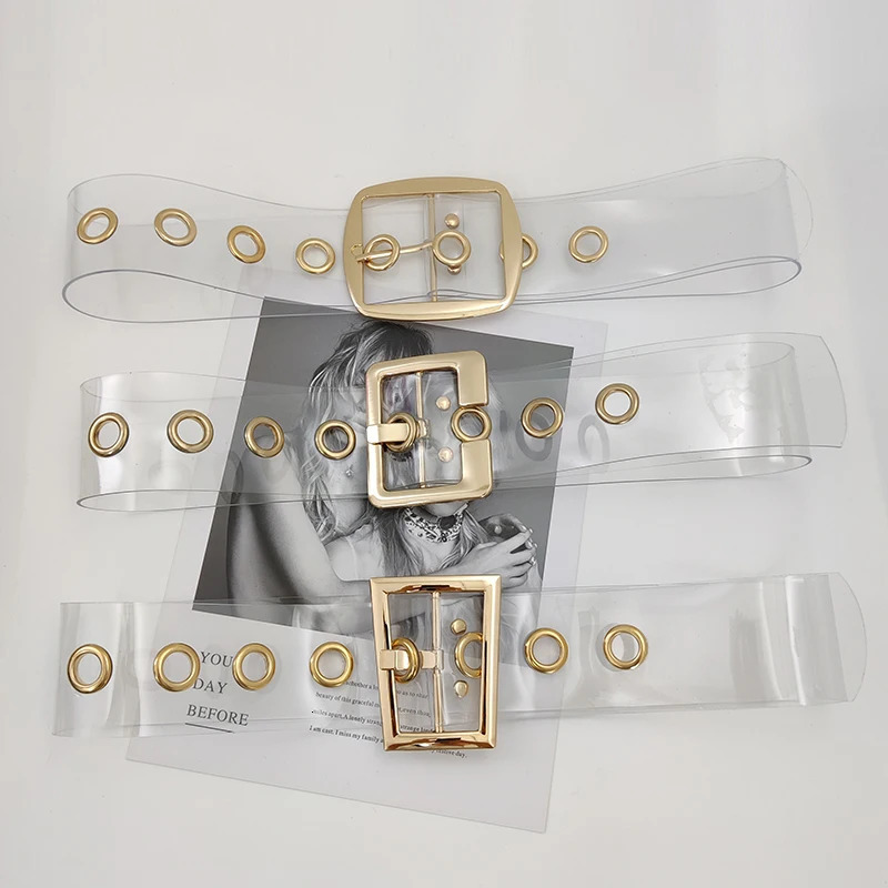 er transparent womens waist belt high-quality womens waist wide transparent tight corset belt plus size large waist belt jacket belt 250110