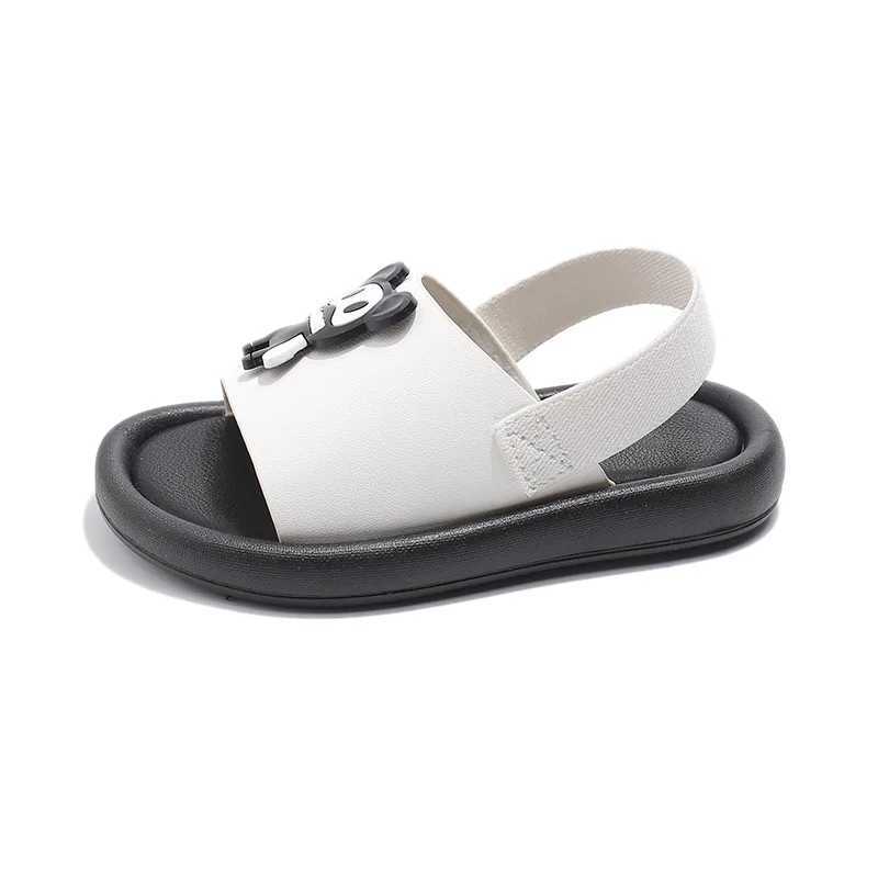Sandals 2025 Summer New Children Fashion Sandals for Girls Boys Korean Style Soft Bottom Anti-slippery Versatile Chic Cool Beach ShoesY250116I859