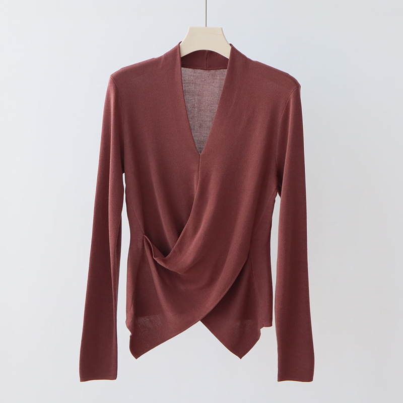 BTX3 luxury hidden link 5A masrter quality Versatile Feminine Layering Piece: Lightweight Mixed Fabric Pullover Jacket Suitable for Multiple Outfits