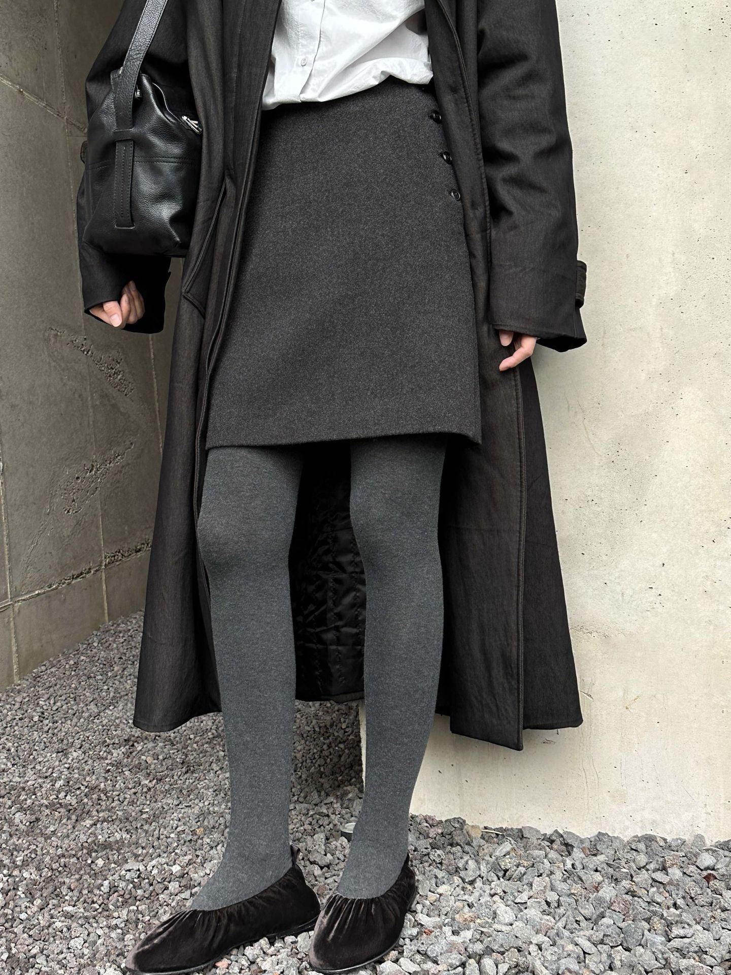 X2120 Slimming skirt New style for winter, crisp and practical plush woolen skirt