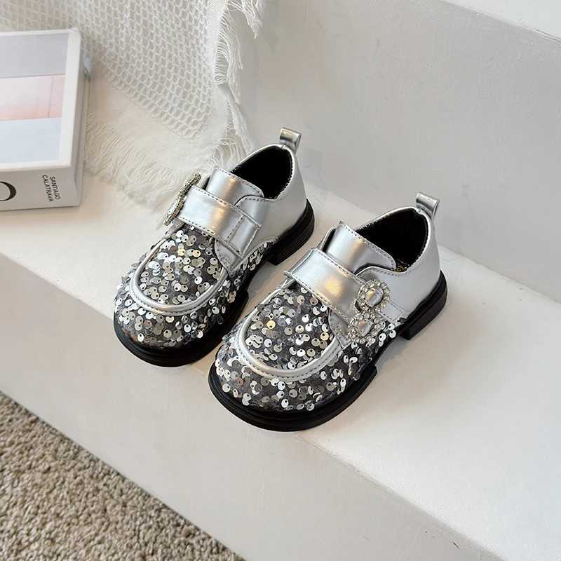 Athletic Outdoor New baby toddler shoes sequin Korean casual fashion front shoes anti-drop shoes insY250116XPVI