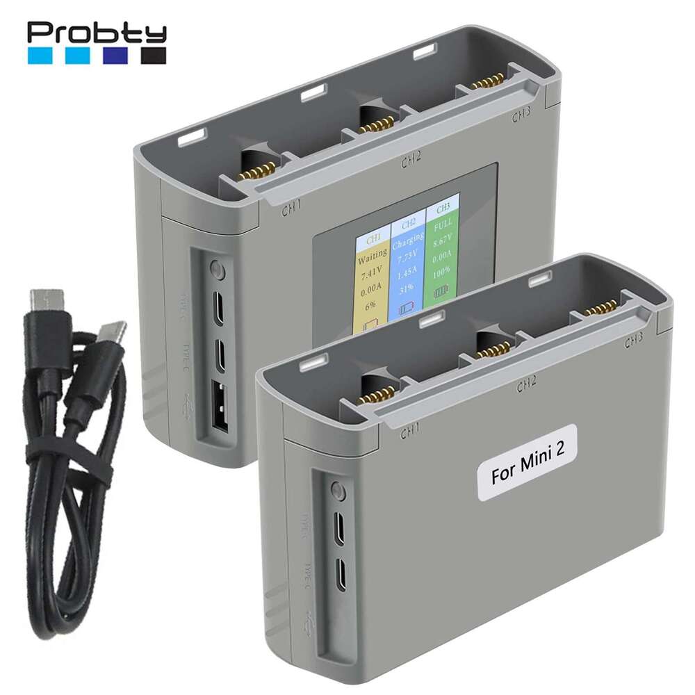Pour Mavic 2 / SE Charging Hub Battery Chargeur Chargeur Trois batteries pour DJI Mini SE / Mini 2 Drone Accessoires