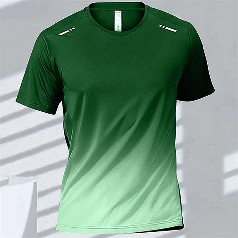 Mens 3D Printed T-shirt Women Sports Running Tshirt Daily Quick Dry Gradient Short Sleeve Tee Kids Outdoor Graphic Tees TopsXJ250117