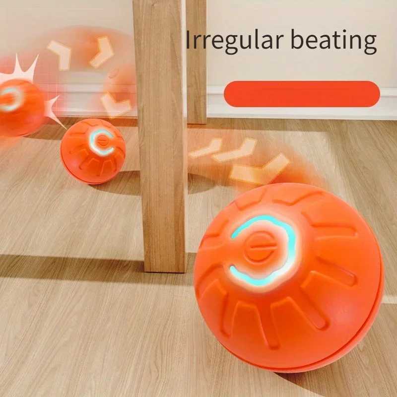 free shipping 1-10PCS Smart Dog Electronic Interactive Pet Toy Ball USB Autatic Moving Bounce Suitable for Puppy GiftT250117