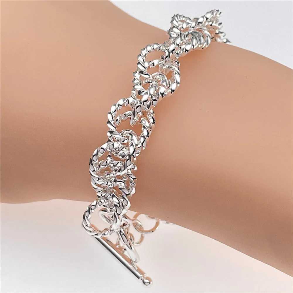 Andara Wholesale 925 Silver Bracelet Elegant Chain High Quality Jewelry For Men Women Christmas GiftsXJ250117